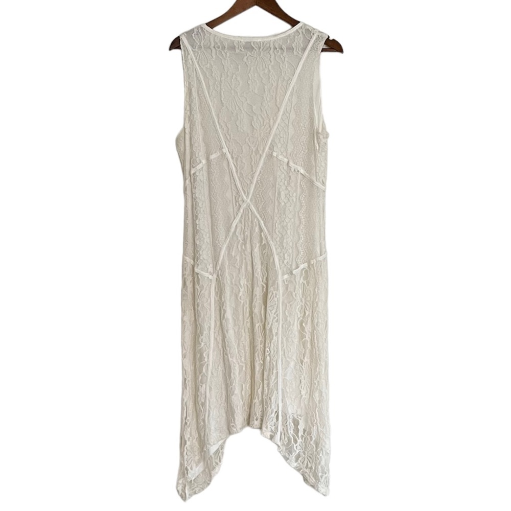* SOLD* Sundance Language of Love Midi Dress Ecru Cream XL - Picture 3 of 8